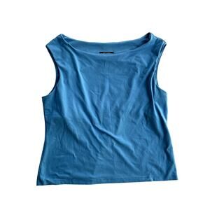 NEW YORK & COMPANY, SIZE XL, SLEEVELESS TOP, STRETCH, BLUE